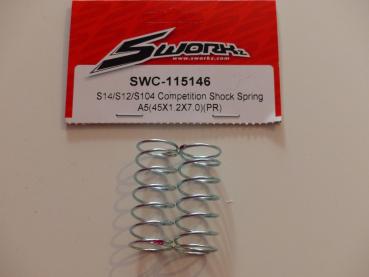 SWORKz 1/10 Competition Feder Stoßdämpfer A-5 (45x1.2x7.0)(BL)(2)